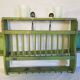 Old wall shelf - Burmese teak rack - 62.5 x 11.5 x 40 cm