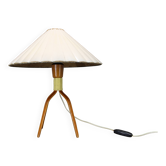 Lampe de table en bois des années 1960, Tchécoslovaquie