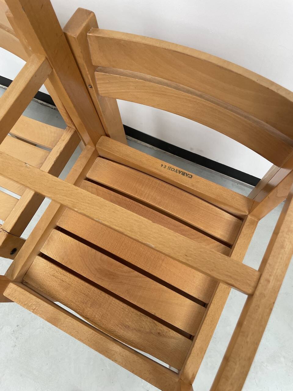 Beech chairs from the 1980s, Sornay.