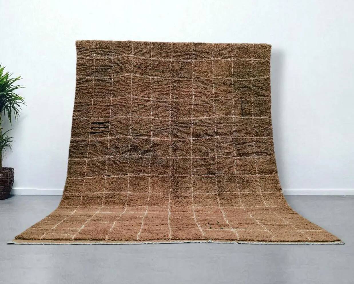 Handmade wool Berber rug 2.5 x 1.5 m