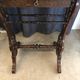 Art nouveau mahogany table with cut-out top