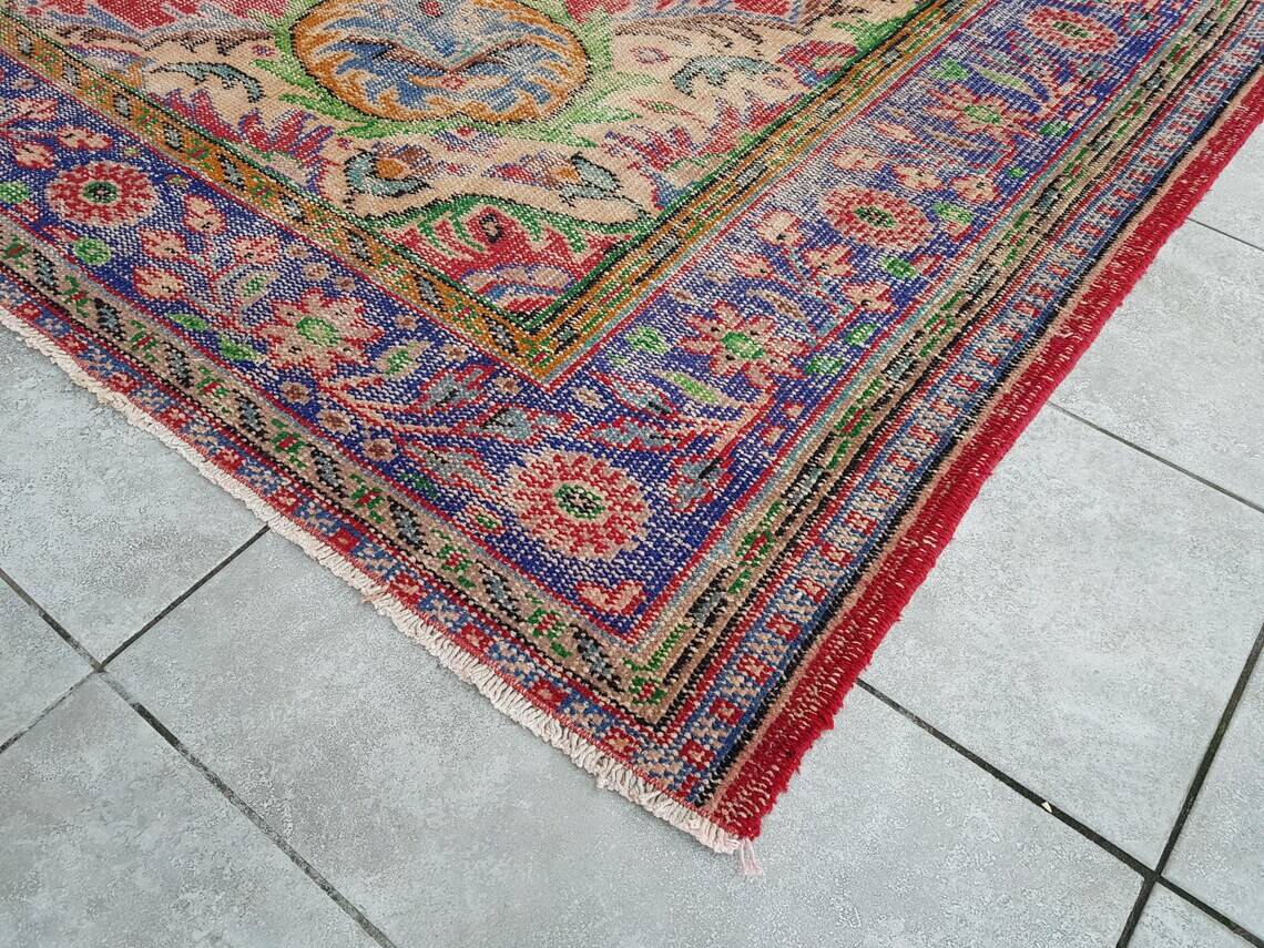 Tapis Oushak floral antique sku2274