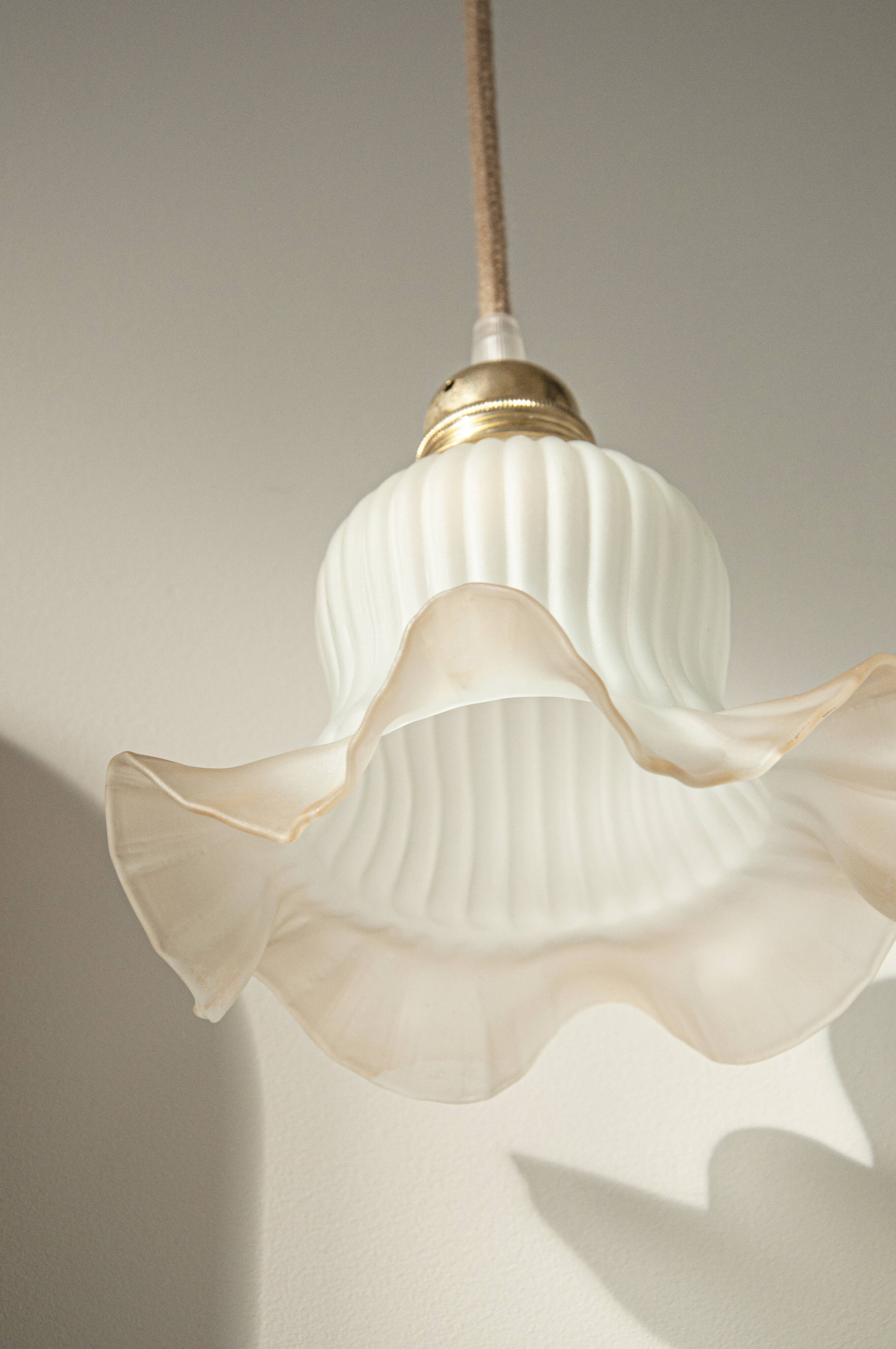 Suspension ou baladeuse tulipe vintage