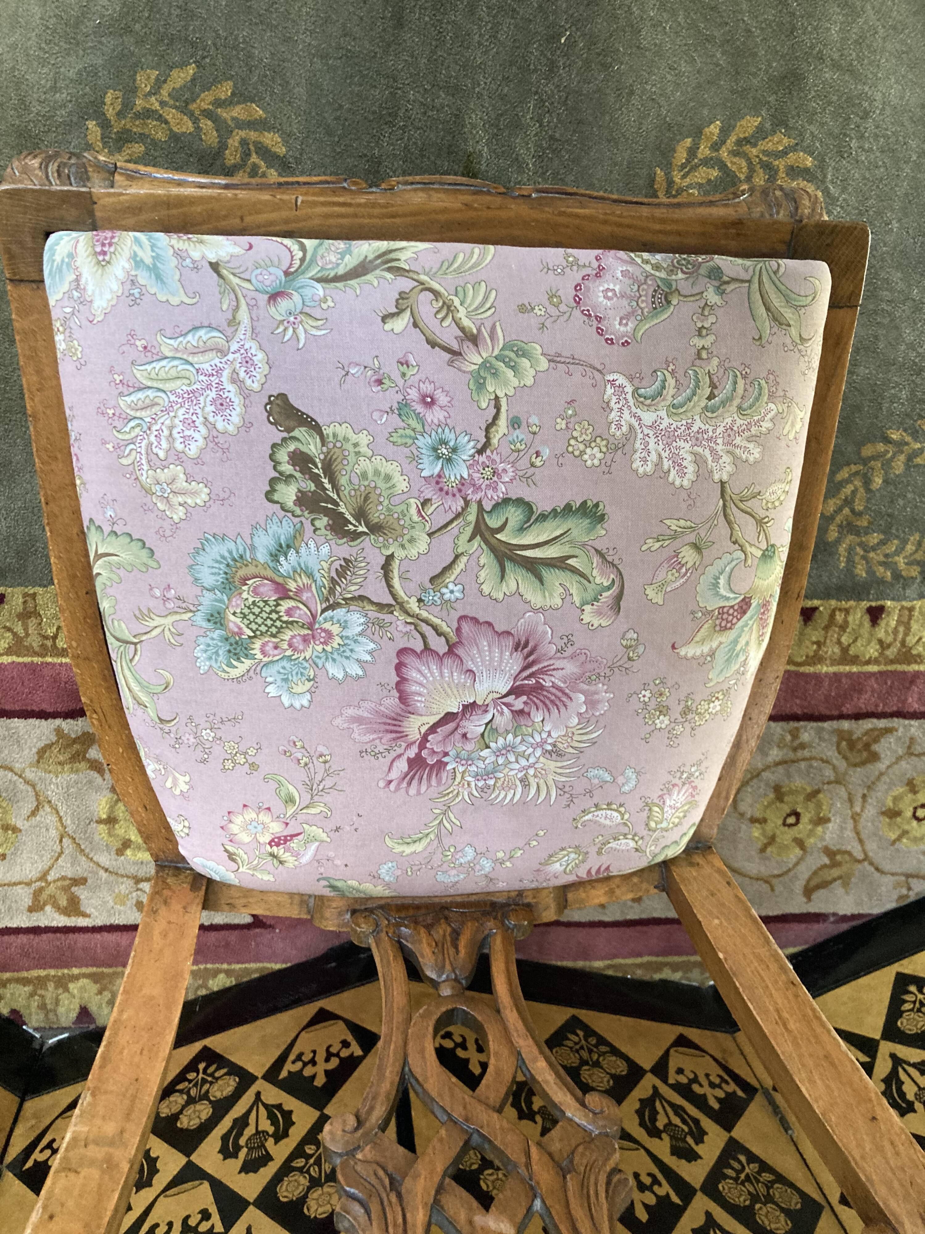 6 chaises anglaises, style louis XV