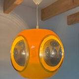 Yellow UFO Space Age suspension attributed to Luigi Colani, 1970s.