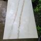 Bistro table in Carrara marble and cast iron, circa 1900.
