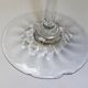 Old wine glass Daum Nancy crystal ribbed tableware
