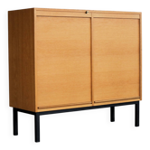 Cabinet de classement vintage | cabinet à rideau roulant | années 1960 | Suède