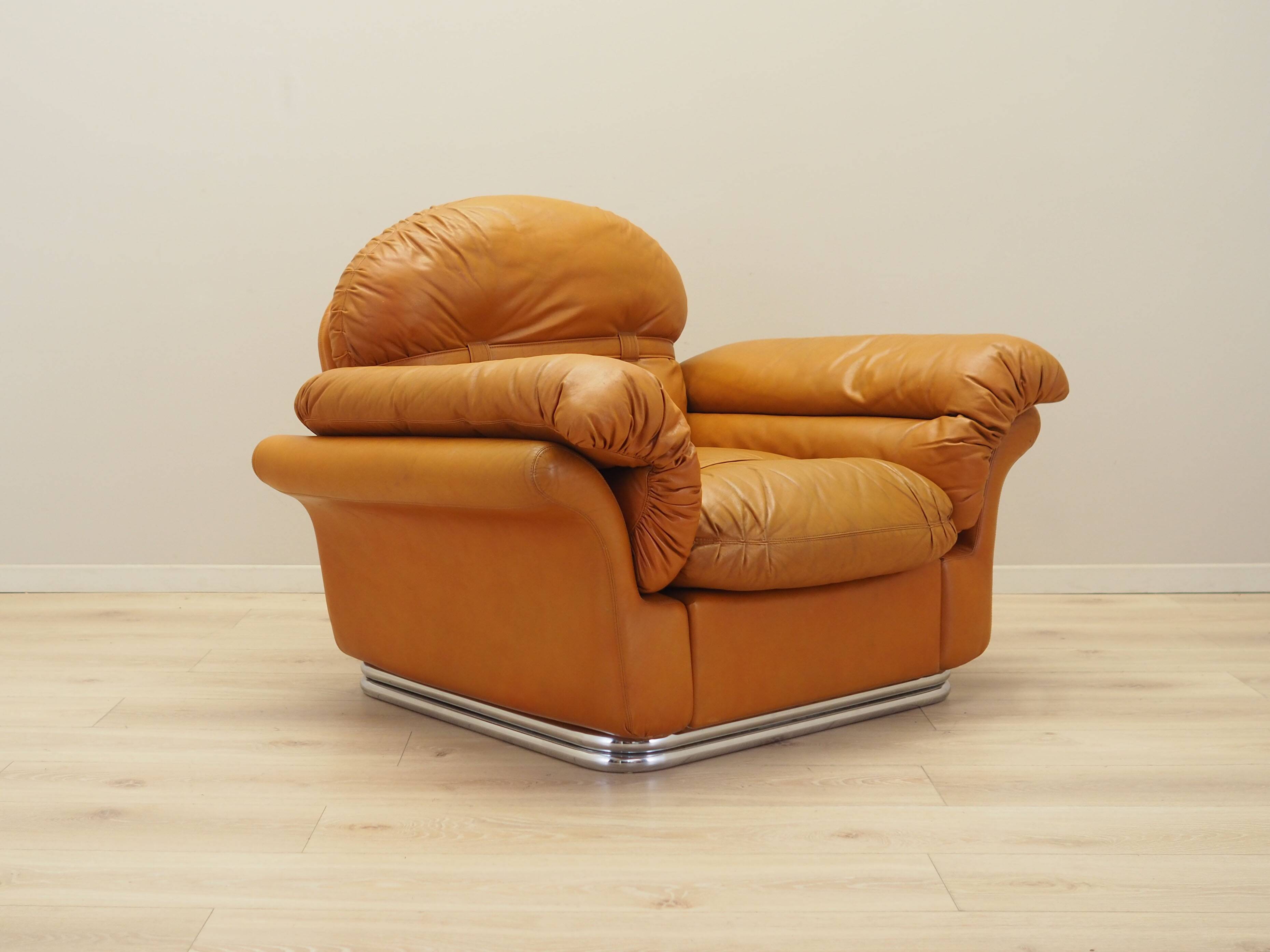 Orange armchair, Space Age design, 1960s, production: Italy