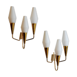 Pair of sconces, 1950s