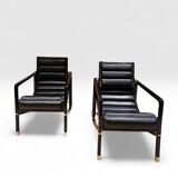Eileen Gray, Pair of "Transat" Armchairs