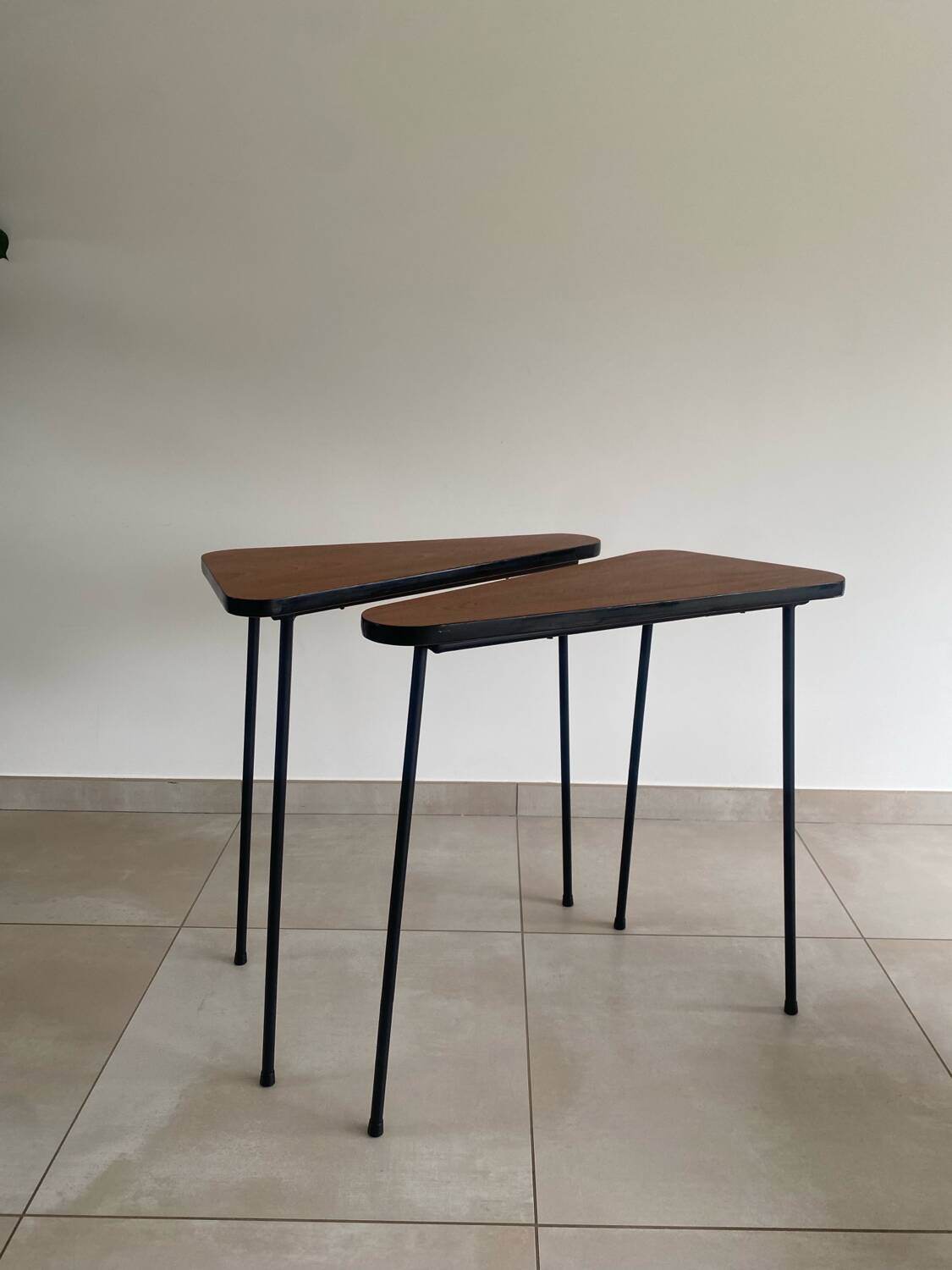 Pair of vintage high consoles