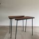 Paire de consoles hautes vintage