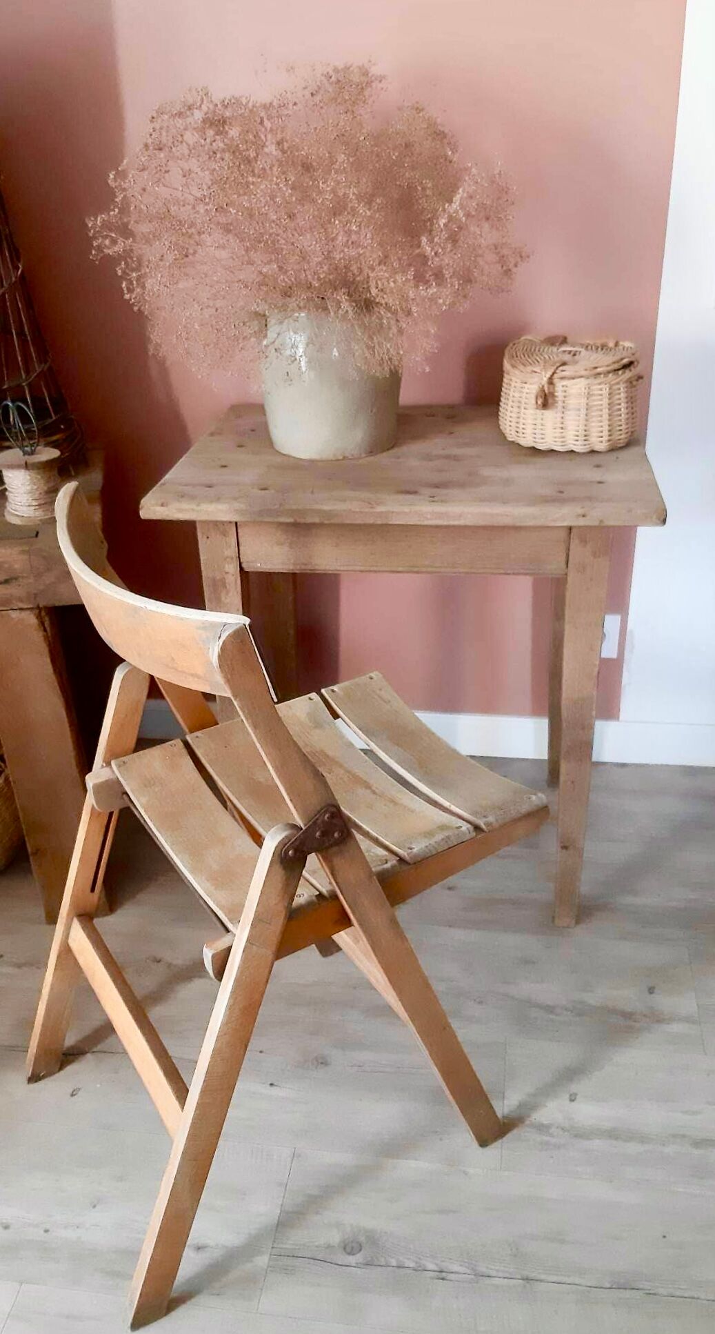 Antique solid wood table