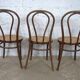 Bistro chairs No. 18 in wood and caning