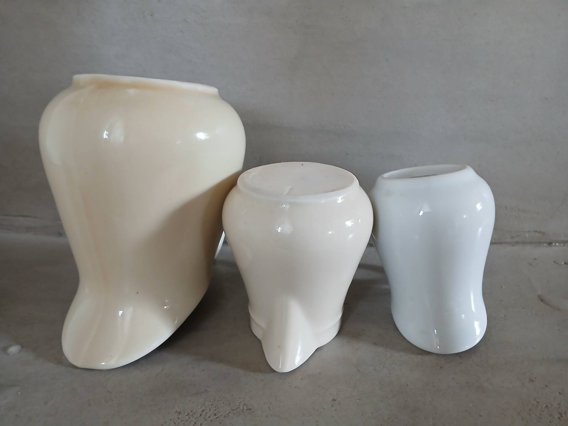 3 antique milk jugs/pitchers