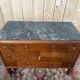 Art Deco walnut and black marble commode from the 1960s.