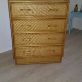 Rattan dresser 1950
