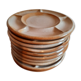 10 assiettes grès du marais