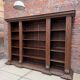 Large oak pharmacy display cabinet