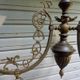 Antique, rare and important gas chandelier from the Napoléon III period and style, weighing 4.8 kg.