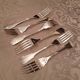 6 christofle Cluny fish forks, very good condition.