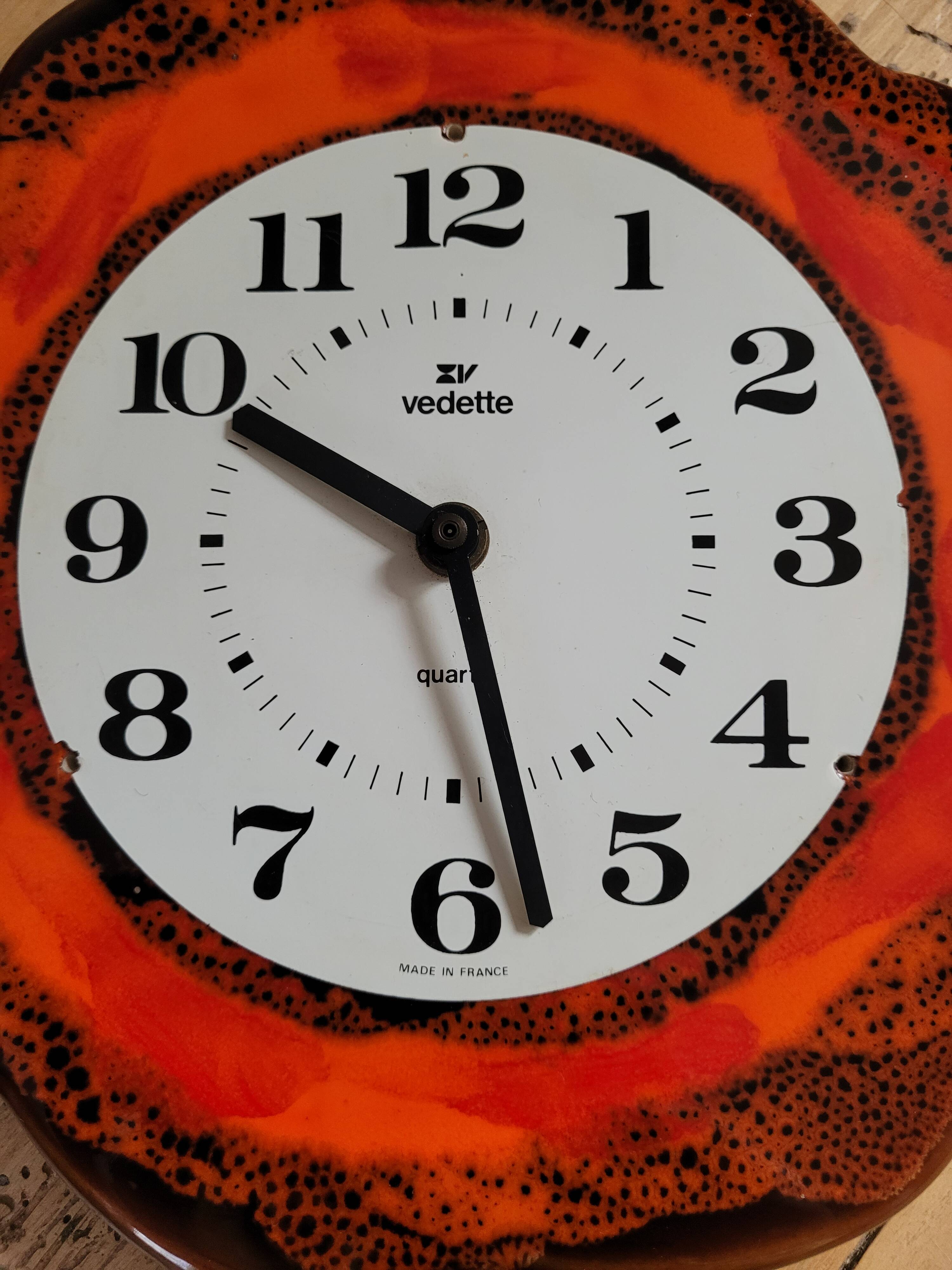 Vintage Vedette and Vallauris clock