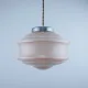 Vintage Art Deco Hanging Lamp, 1960s Pink Ceiling Light