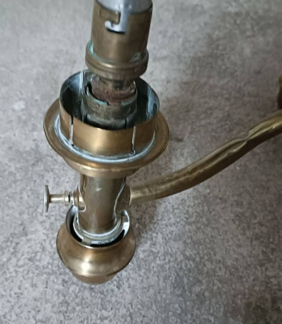 Lustre en laiton vintage