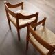 5 chaises Carimate par Vico Magistretti, Italie 1960