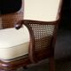 pair of mahogany and cane armchairs. English work (1960s).