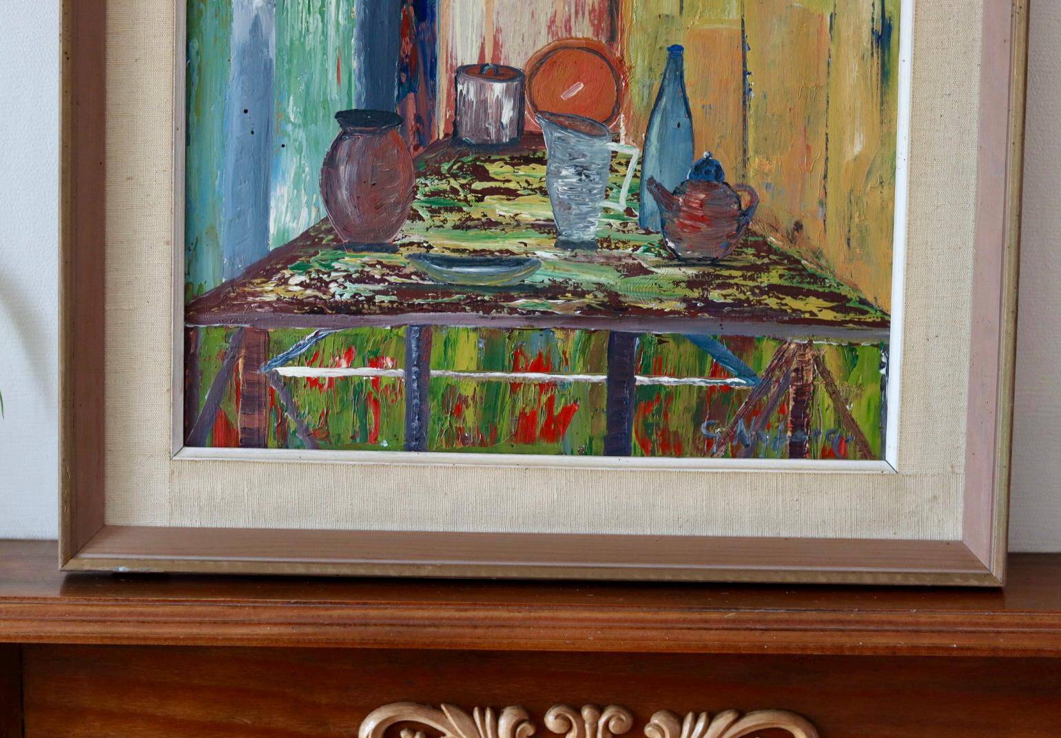 Table de nature morte de Gösta Nyberg (1913-1987)