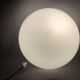 Minimalist large opaline glass flush mount ceiling lamp
