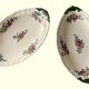 Paire de beurriers anciens en faïence de Villeroy & Boch