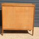 Chest of drawers with 4 drawers, light oak, 1960.