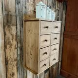 Hanging craft cabinet with drawers