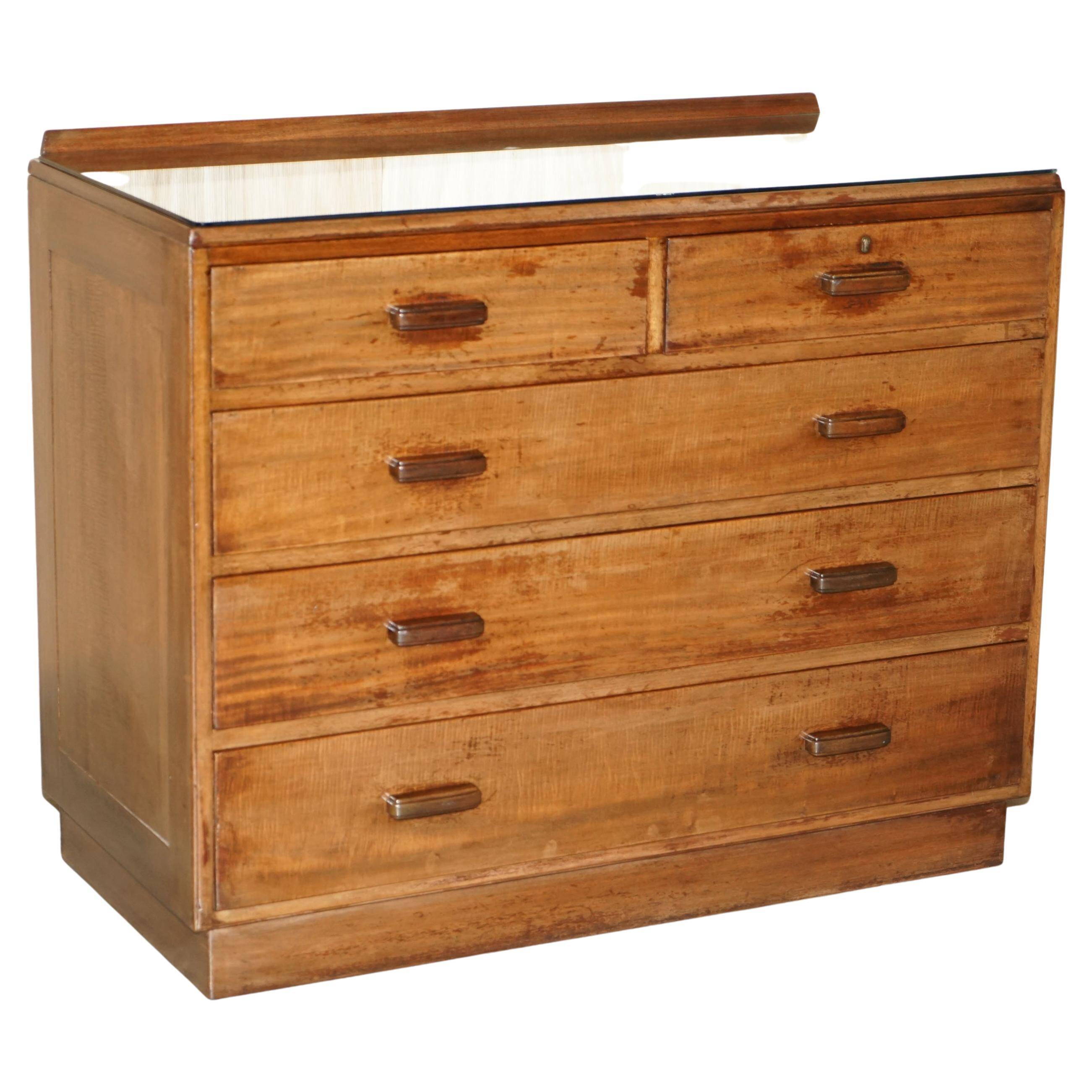 Alfred Cox Mid-Century Modern Chest of Drawers 1952 in oak
