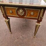 Louis XVI style bureau plat - Circa 1880 - In mahogany and mahogany veneer