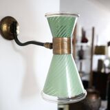 Diabolo glass wall lamp 1950