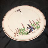 Plat à decor d’oiseaux