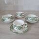Tasses et sous-tasses en porcelaine Old Gustavberg, collection Fasan