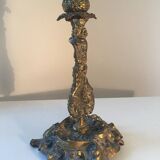 Bougeoir Néo Louis XV bronze vintage