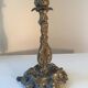 Vintage bronze Neo Louis XV candlestick