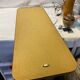 Large vintage mirror brass gold rearview mirror  36x100cm