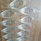 set of 12 vintage transparent glass banana split bowls