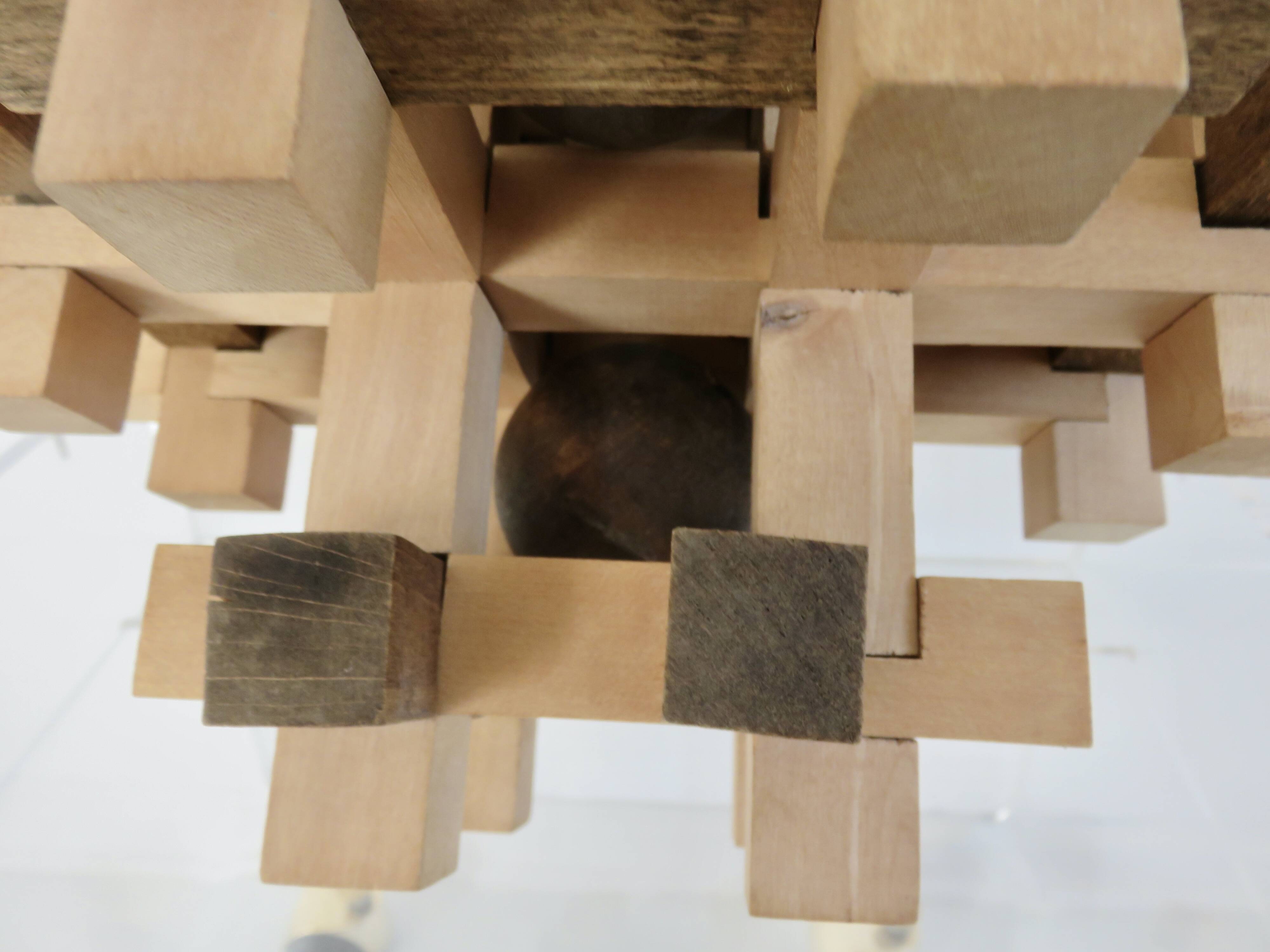 XXL wooden puzzle, multi-balls, 1970