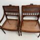 Paire de fauteuils cannés - Époque Louis XVI