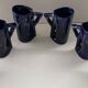 Ceramic orangeade service in ultramarine blue, workshop 59 - Vallauris