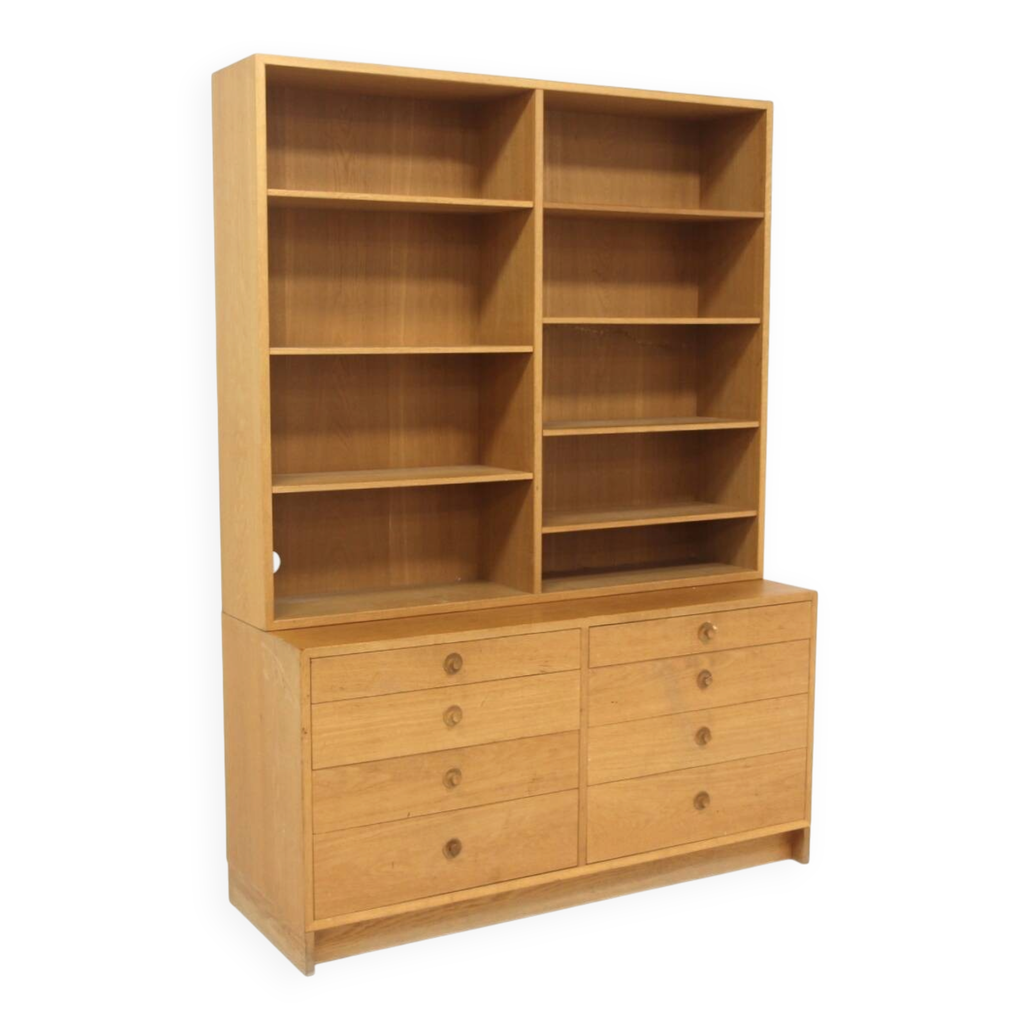 Scandinavian oak library Öresund, Børge Mogensen, Sweden, 1960