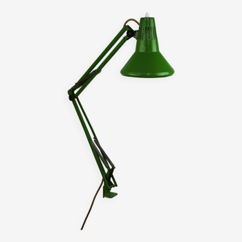 Green Adjustable Achitect Table Lamp by Tep, 1970s